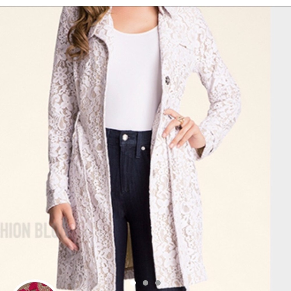 White lace coat